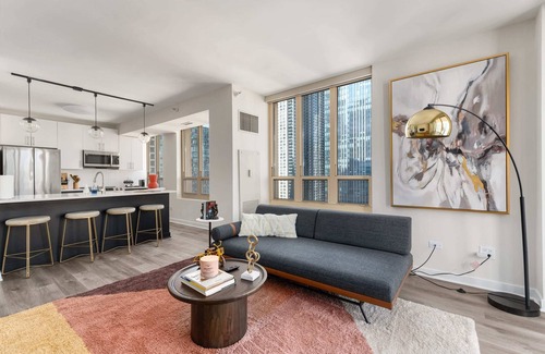Rush and Division Apartment | Prime 2BR Apartments: Perfect Group Comfort