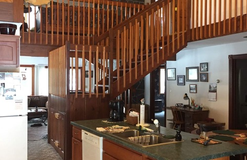 Chassell House | Private 27 acres with trails in the woods a covered bridge & other out buildings
