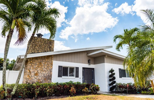 Naples Park House | Private Backyard Oasis w/New Spectacular Pool & Spa
