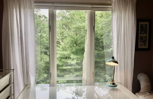 Marstons Mills House | Private entrance suite upstairs: bedroom, TV room, office, bathroom, large deck.