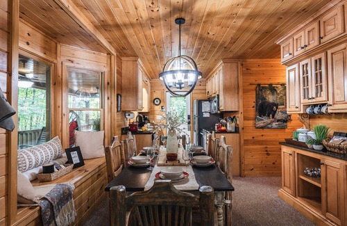 Sautee Nacoochee Cabin | Private Helen Cabin | Hot Tub | Spacious Porch