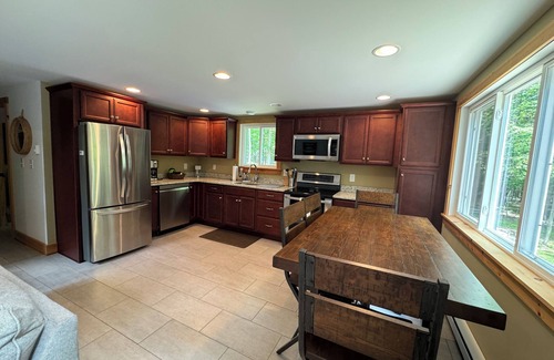 Lakeville Ski Chalet | Private oasis with in ground pool and hot tub