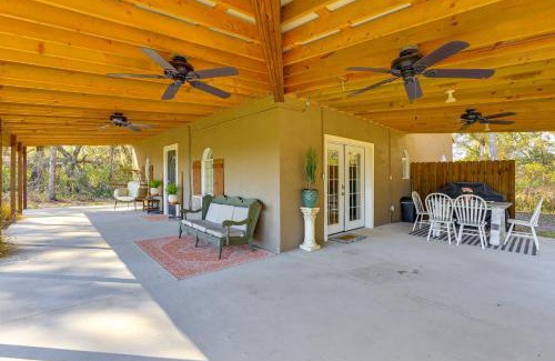 Newberry House | Private Patio with View Peaceful Trenton Home