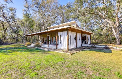 Newberry House | Private Patio with View Peaceful Trenton Home