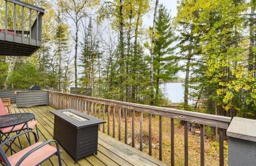 Ely House | Private Peninsula! Modern-Rustic Fall Lake Cabin