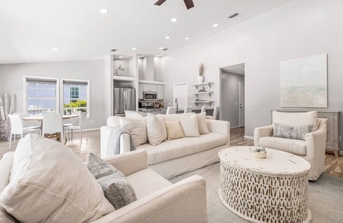 Sugarwood Beach House | Private Pool! 3 Adult Bikes! No Stairs! Low-Speed Vehicle! EV Charger! Short Bike Ride to Seaside!