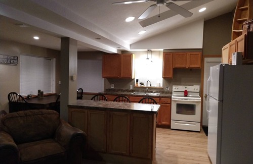 Spruce Cottage | Private sandy beach on Hubbard Lake South Shore