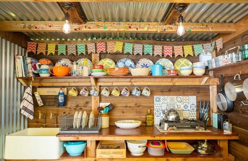 Bromsash RV Rental | Private | Starlit Glamping Experience + Hot Tub