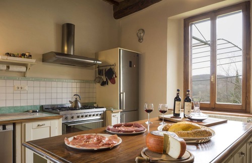 Simignano Villa | Private Villa with A/C, private pool, WIFI, hot tub, TV, patio, panoramic view, close to Siena