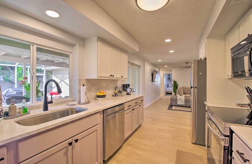 Golden Beach Estates House | Quiet Satellite Beach Home w/Lanai, Walk to Beach