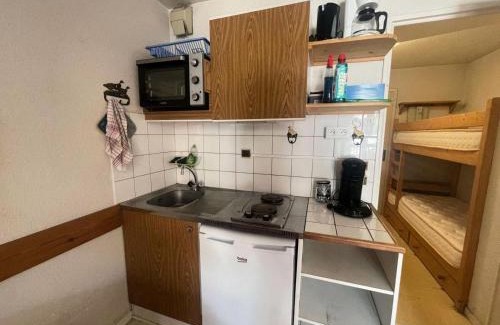 Les Deux Alpes Apartment | Résidence Andromede - Studio cabine familial avec balcon MAE-5301