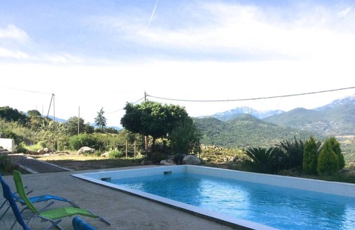 Canavaggia Apartment | Résidence Piscine, Apt RDC 6pers, Centre Corse, 20mn de Corte, 30mn des Plages