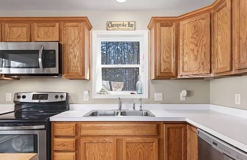 Rock Hall House | Relaxing Cape Cod escape - pond overlook, in the heart of Rock Hall, sleeps 8.