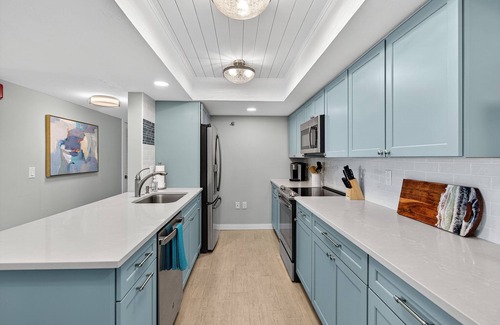 Ormond-by-the-Sea Condo | Renovated direct oceanfront condo with spacious balcony, heated pool, and garage parking