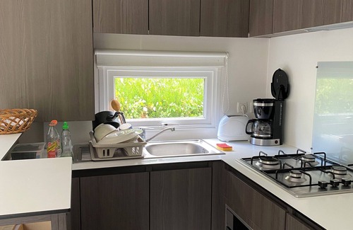 Nibelle House | Rented 2-bedroom mobile home Heated indoor pool, tennis court, children's playground, wooded area