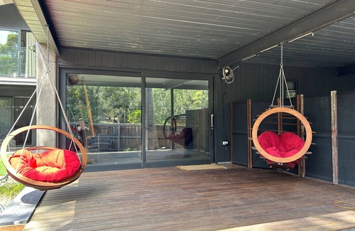 Doncaster East House | Retreat to a quiet private downstairs space with wellbeing options