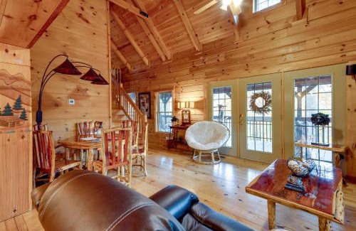 Rutherfordton House | Riverfront Blue Ridge Cabin with Private Hot Tub