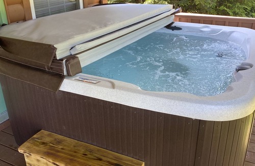 Hiawassee Cabin | Riverfront Cabin! Mountain Views, Pool, Hot Tub, Fishing, Tubing, Fire Pit, WIFI