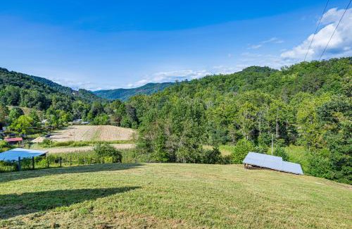Tuckasegee House | Riverfront Cabin with Mtn Views in Tuckasegee!