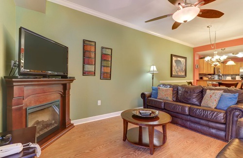 Sevierville Condo | Riverfront condo with large balcony & pool/hot tub + Free Attraction Tickets