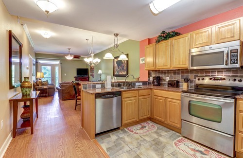 Sevierville Condo | Riverfront condo with large balcony & pool/hot tub + Free Attraction Tickets