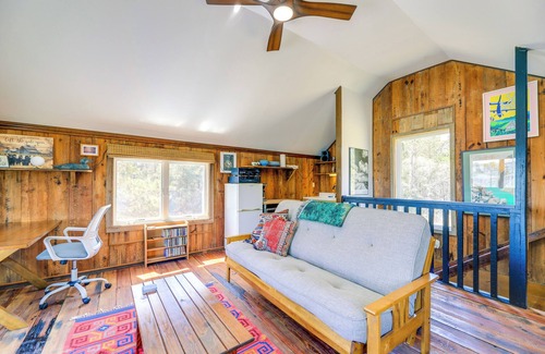 Hobucken Apartment | Riverfront Haven: Converted Barn w/Deck in Aurora