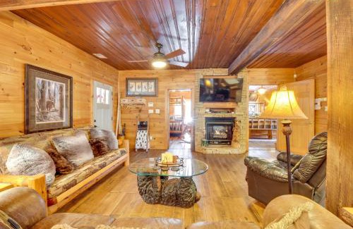Helen House | Riverfront Helen Cabin with Hot Tub and Deck!