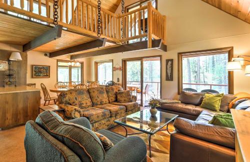 Winthrop House | Riverside Winthrop Chalet with Hot Tub and 2 Decks!