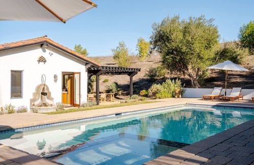 Ballard House | Rolling Ranch, Luxury Vineyard Retreat with Pool & Spa on 10 Acres