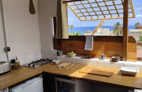 Puerto de la Cruz Cabin | Roof Cabin, on the roof of the house overlooking the Atlantic Ocean.