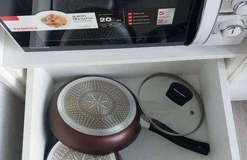 Ramkhamhaeng Condo | Rooftop pool shopping mall gym train boat bus walk 5 min wifi room top floor