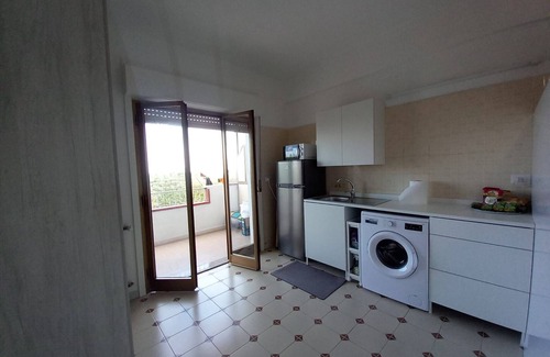 Pace del Mela Apartment | Room 'Stromboli' with Sea View, Wi-Fi and Air Conditioning