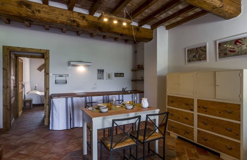 Laterina Apartment | Rustic apartment for 4 people in the heart of the Tuscan countryside, garden with olive trees and sw