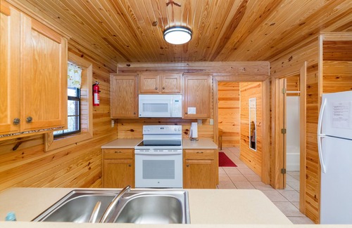 Mountainburg Cabin | Rustic Coyote Ridge Cabin with a Hot Tub