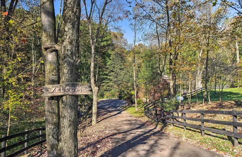 Dundee Cottage | Rustic Dundee Log Cabin w/Hot Tub & Forest Views!