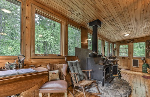 Ellijay Cabin | Rustic River Cabin, trout fishing, dog loving, beach area on secluded 8.5 acres!