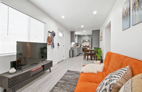 San Gabriel House | San Gabriel Private Retreat: 2 Queen Bedrooms with Gazebo BBQ Patio, High-Speed Internet, and Secure Gated Parking.