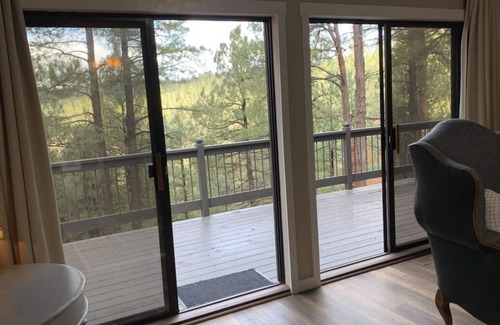 Kachina Village House | Sarah's Sanctuary Mountain Pines - 4 Gorgeous Deck Views of the Forest. HOT TUB!