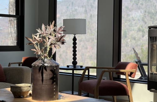 Frank Cabin | Scenic 7-acre mountain home, seasonal waterfall view, EV charger, dog friendly!