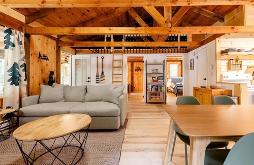 Northville Cabin | Scenic Adirondack Cabin w/Hot Tub - River Bend