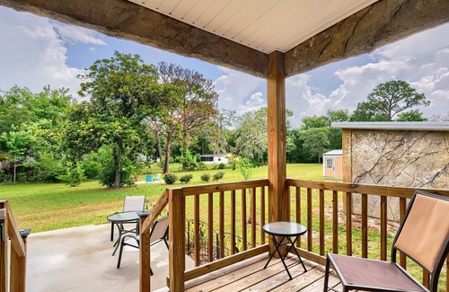 Crystal River House | Sea Cow Cabin Tiny Home Near Springs w/Yard, Fire Pit & Relaxing Porch