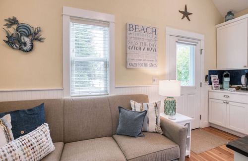 Seabrook Cabin | Seabrook Cabin- Private Yard & HotTub, 10 minute walk to town, Dog Friendly