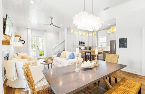 White's Gulfview House | Seacrest Pearl Coastal Retreat – Peaceful Getaway | Private Pool, Golf Cart & Steps to Beach