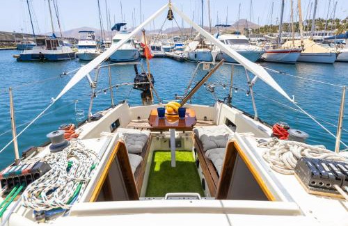 Puerto Calero Boat Rental | Seaside Chill-out Stay on a Sail Yacht