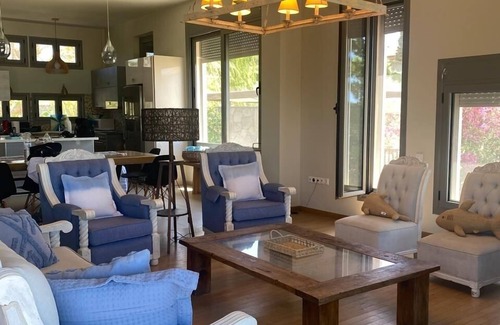 Karystos Villa | Seaside Villa with Private Football Pitch