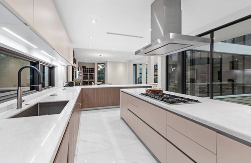 Country Club Section Villa | Secluded and Modern Lux Miami Villa w/Waterfall Pool