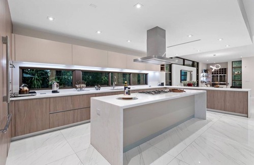 Country Club Section Villa | Secluded and Modern Lux Miami Villa w/Waterfall Pool