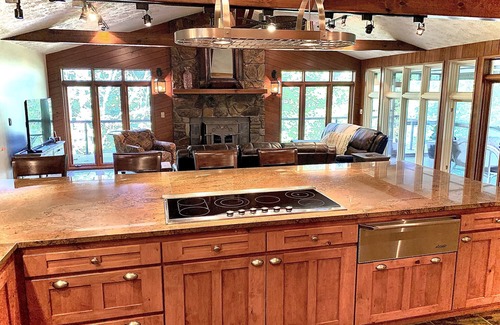 Eureka Springs House | Secluded Waterfront Lakehouse!- Gourmet kitchen, private swim dock, fire pit!