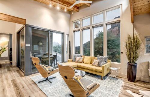 Sedona House | Sedona Canyon Terrace modern mountain home tucked away in canyon, Chefs Kitchen, deck & views!