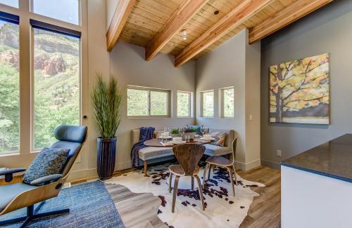 Sedona House | Sedona Canyon Terrace modern mountain home tucked away in canyon, Chefs Kitchen, deck & views!